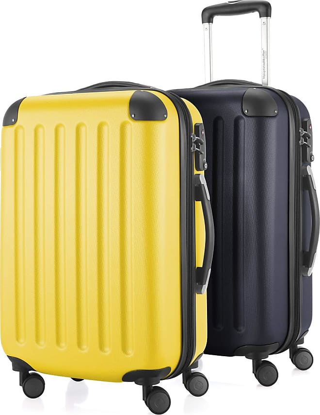 Vergleiche Preise für Spree - 2er Koffer-Set Handgepäck Hartschale, TSA, 55 cm  mit Volumenerweiterung, Gelb-Schwarz - HAUPTSTADTKOFFER | Stylight