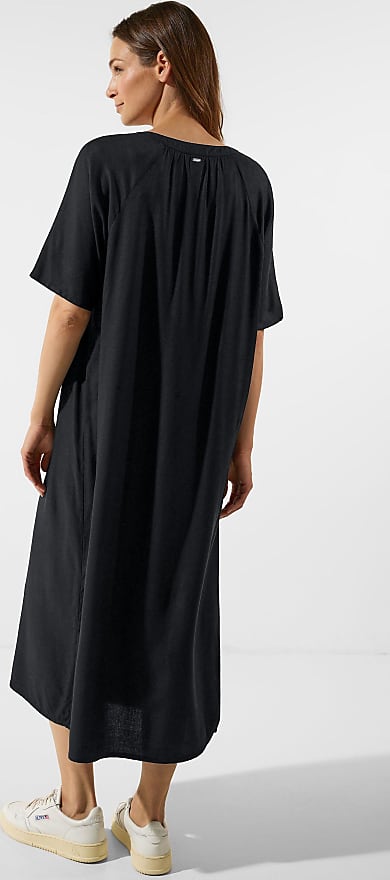 Vergleiche Preise für STREET Gr. 34, | in Unifarbe EURO-Größen, ONE Kleider - (black) Damen Freizeitkleider Stylight One Maxikleid Street schwarz