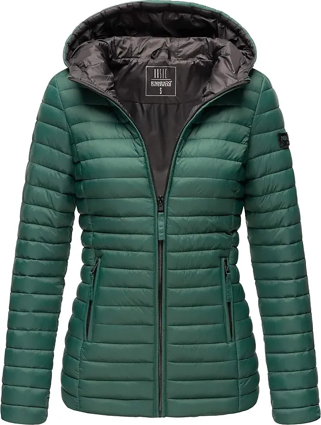 Vergleiche Preise für Damen Steppjacke Übergangsjacke gesteppte Jacke mit  Kapuze Frühjahr Stepp B857 [B857-Asr-Olive-Gr.XXL] - Marikoo | Stylight