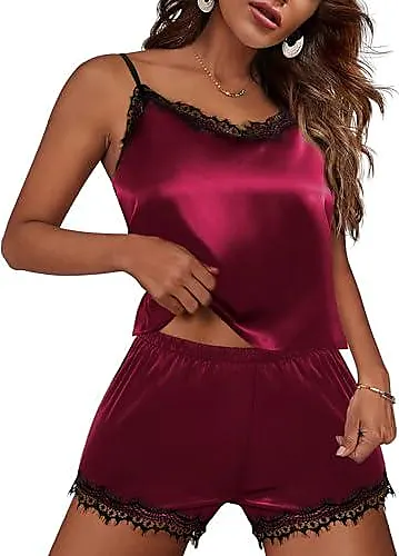 Ensemble de nuit satin femme best sale