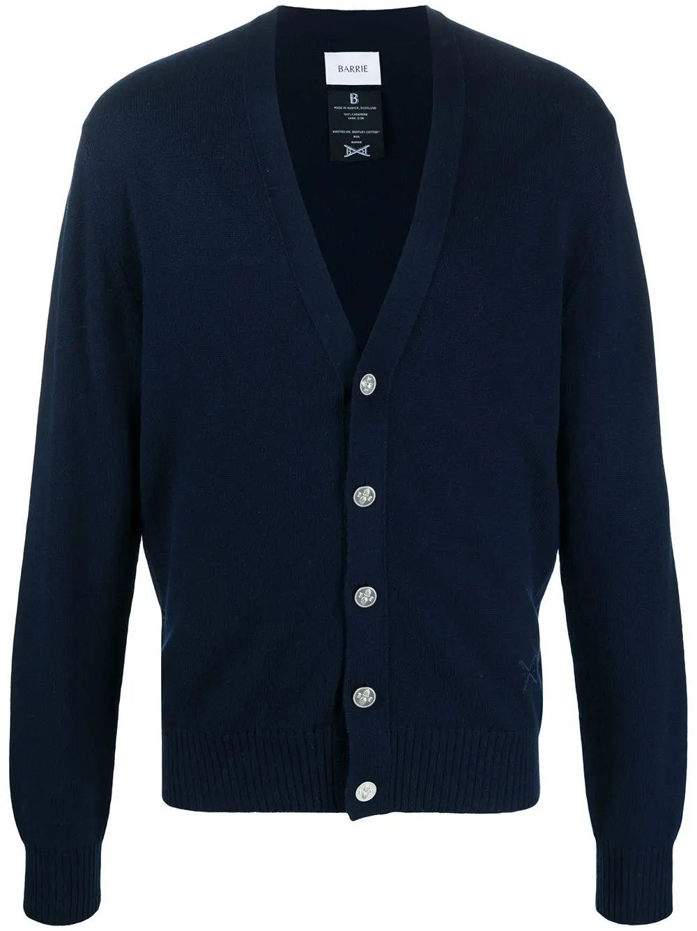 Frenckenberger open-front cashmere cardi-coat - Blue