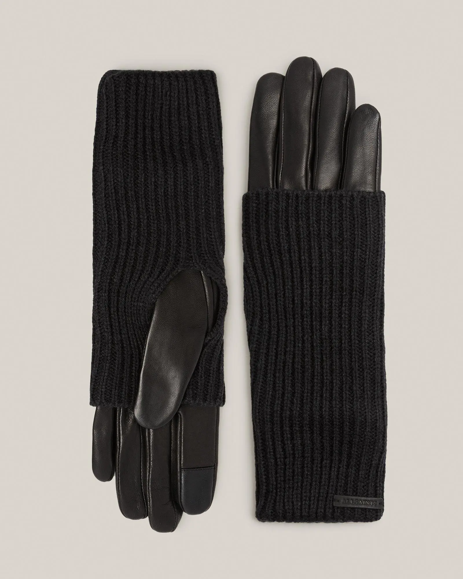 Parajumpers decorative-stitching shearling gloves - Grey