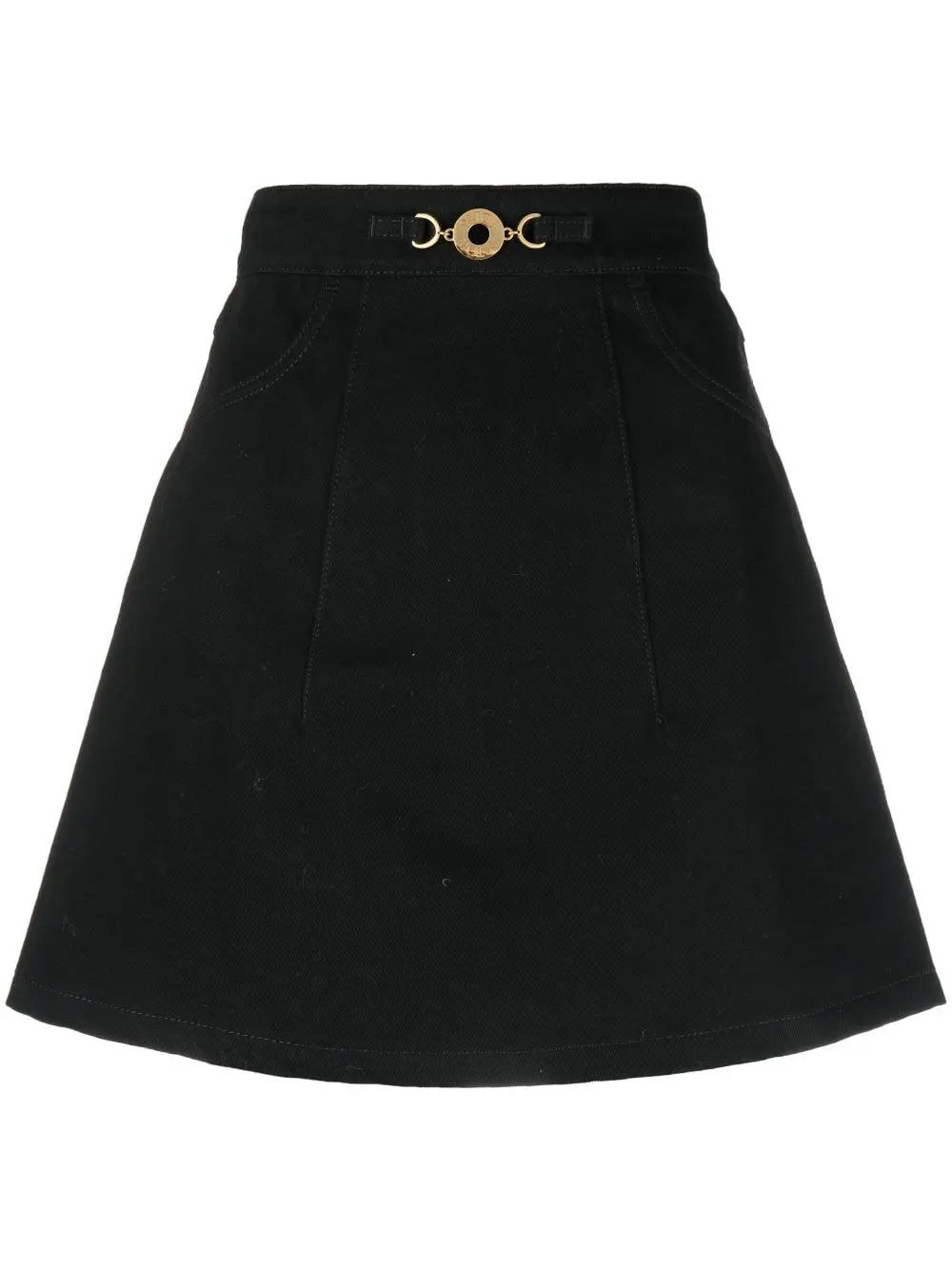 Patou ruffle mini skirt - Black