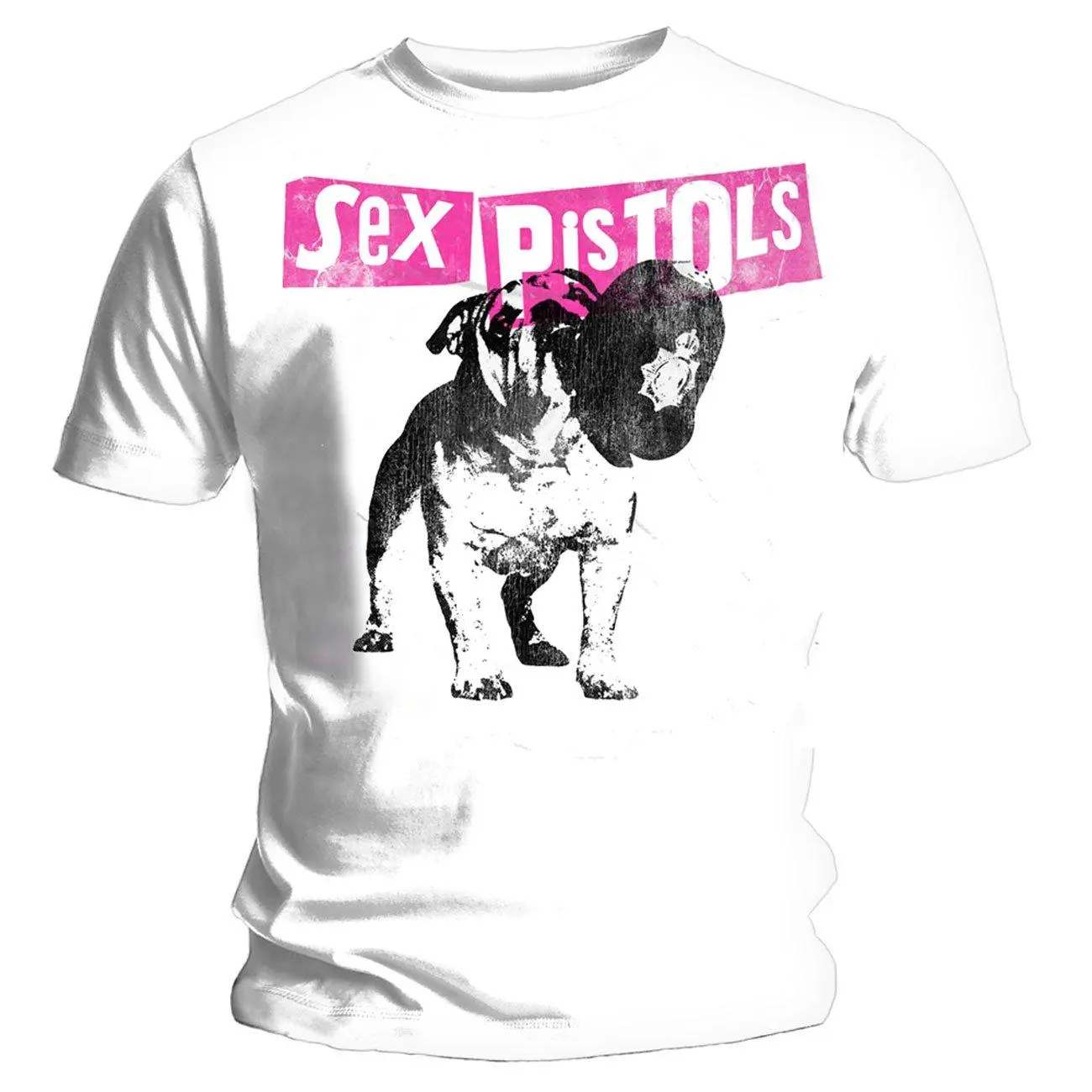 Prijzen vergelijken voor Loud Distribution Sex Pistols Bull Dog Heren  T-Shirt Wit X-Large | Stylight