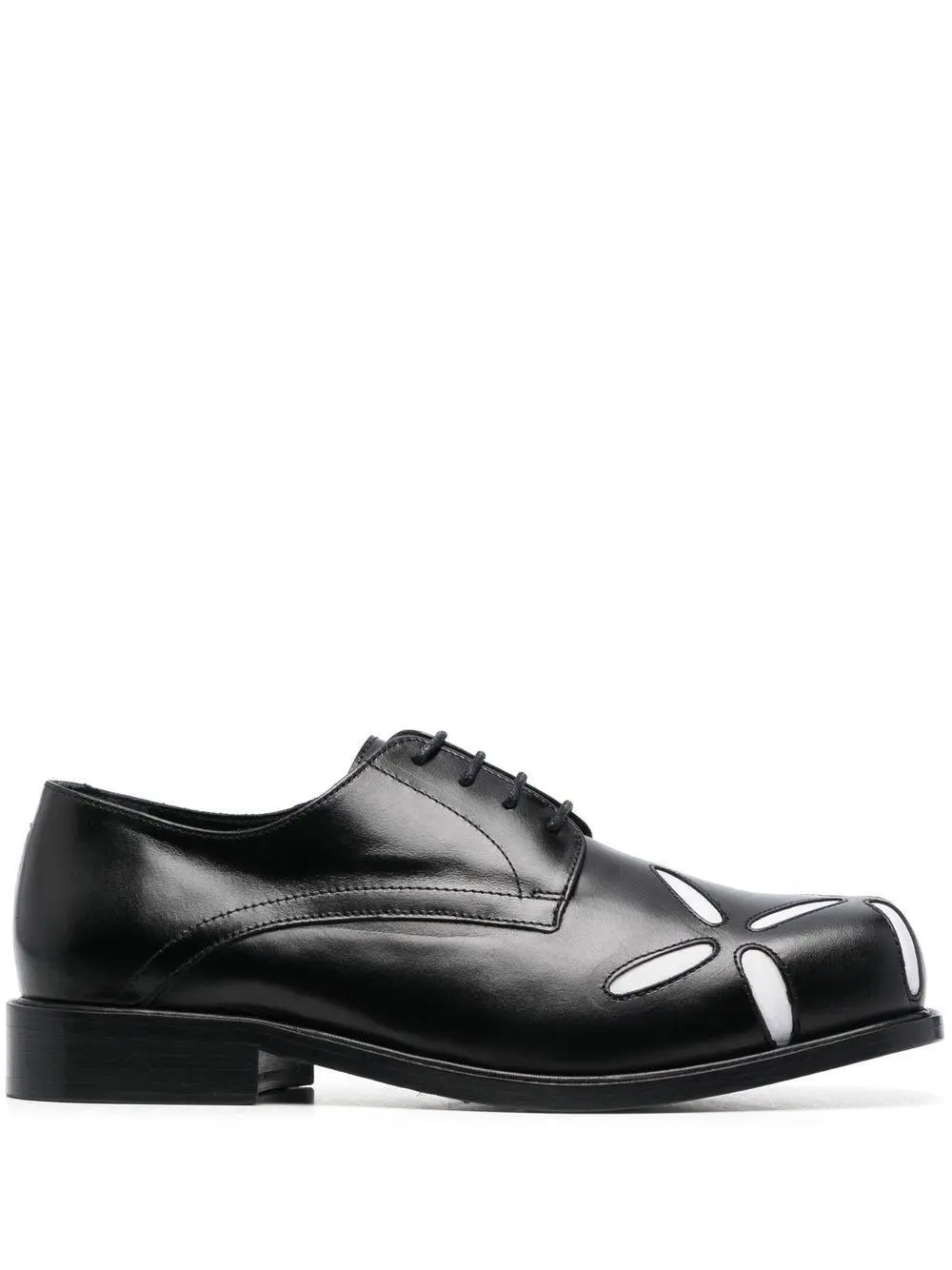 Compare prices for Stefan Cooke Slashed square-toe Derby shoes - Black |  Stylight