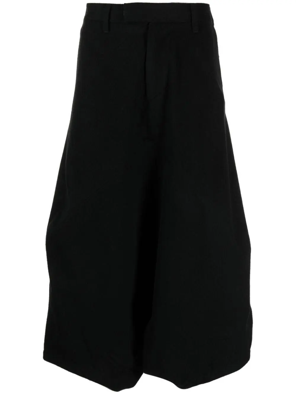 Julius drop-crotch wide-leg cropped trousers - men -  Wool/Alpaca/Cotton/Cashmere - 2 - Black from $561.00 - on Stylight