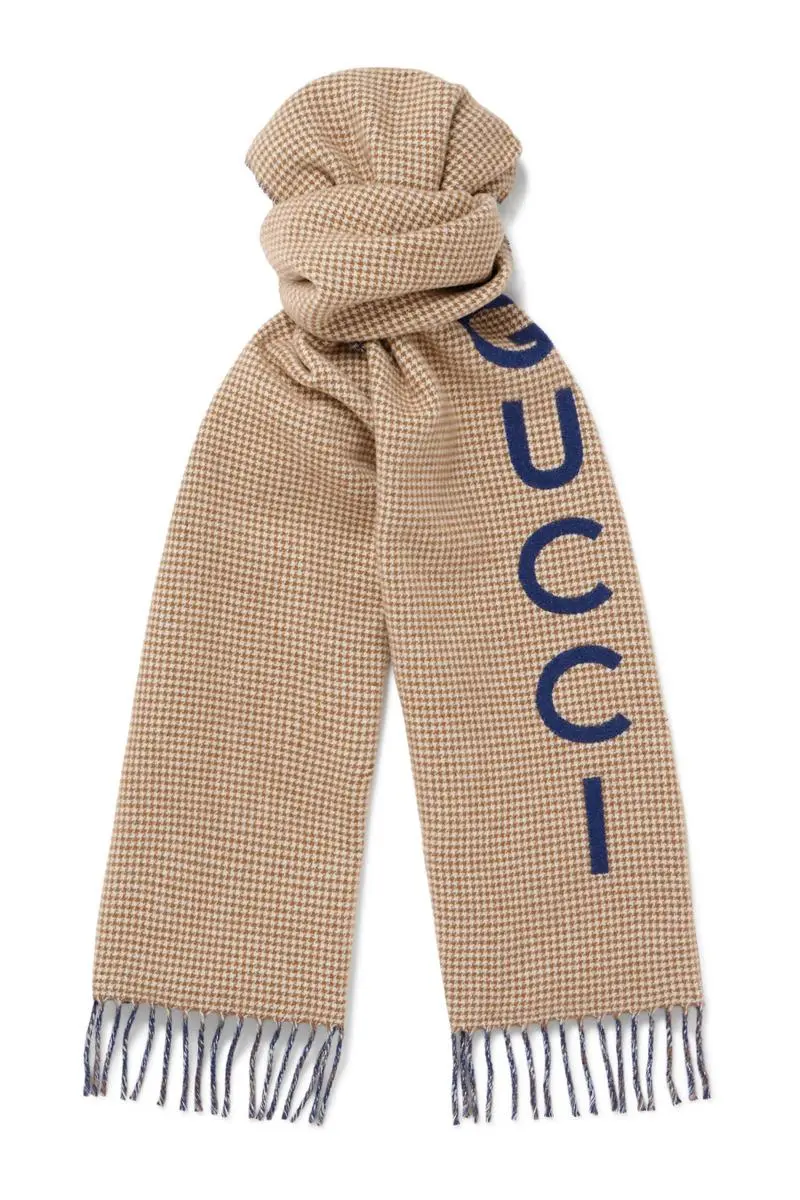 Gucci GG jacquard wool silk shawl - Neutrals