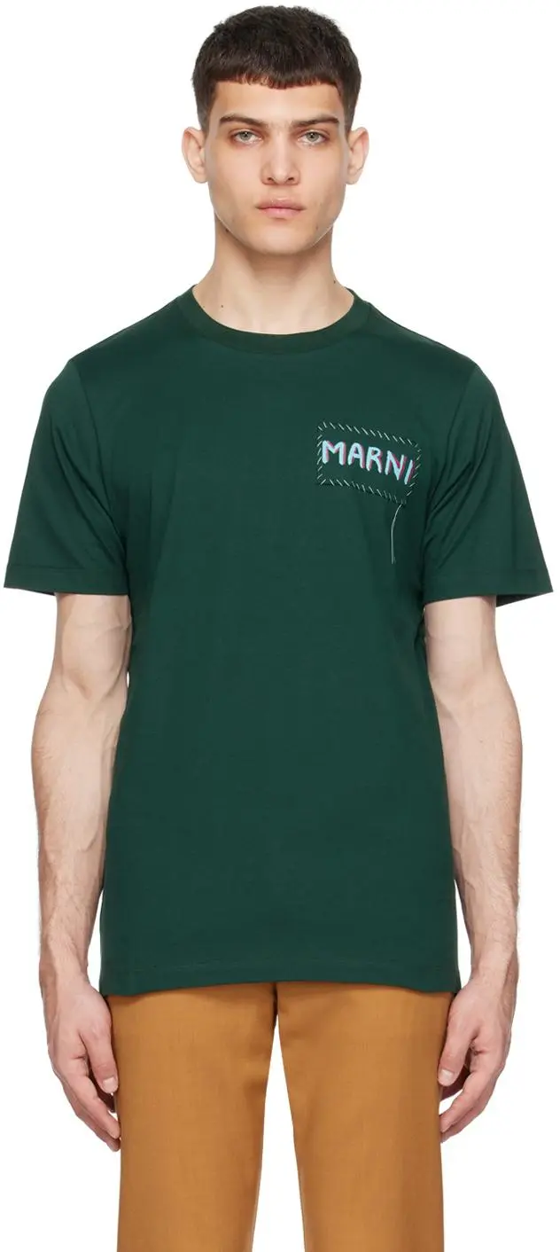 Marni Green Patch T-Shirt from $253.00 - on Stylight