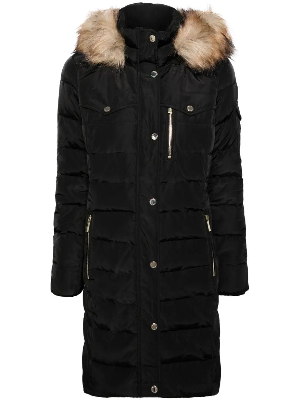 Herno spread-collar quilted puffer coat - Neutrals