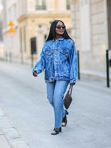 Capospalla jeansNA-KD in Denim di colore Nero Donna Abbigliamento da Giacche da Giacche in denim e di jeans 