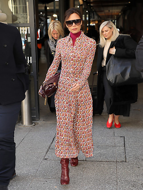 How to wear floral dress in winter? Ask Victoria Beckham | Stylight