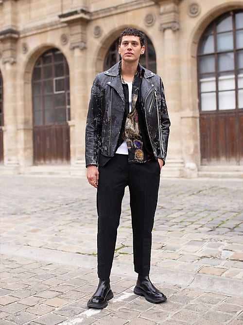 Black Leather-Look Oversized Biker Jacket | New Look