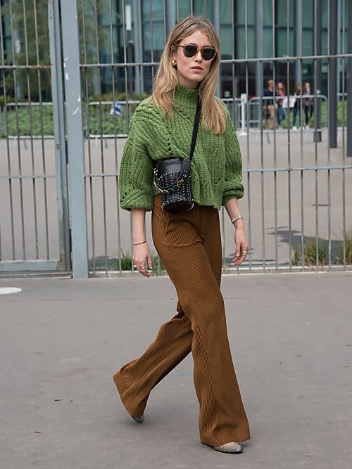 Femme Vêtements Pantalons décontractés Pantalon Velours DSquared² en coloris Vert élégants et chinos Pantalons moulants 