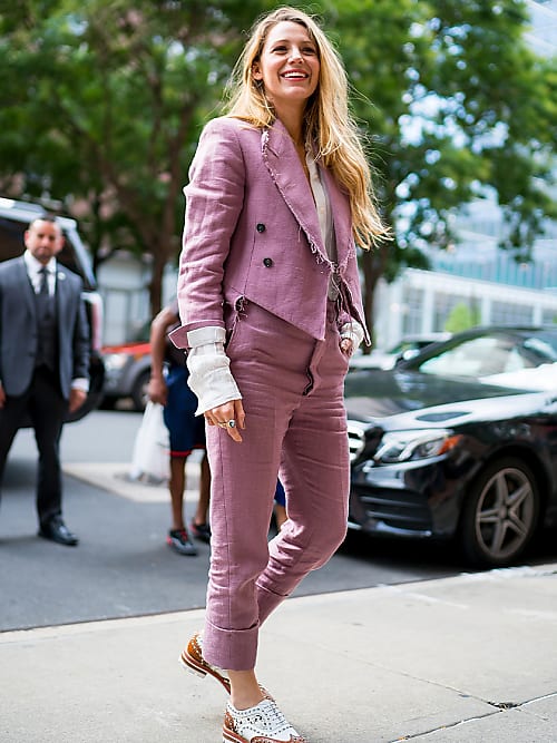 Office-bound? Take note from Blake Lively's power suits | Stylight