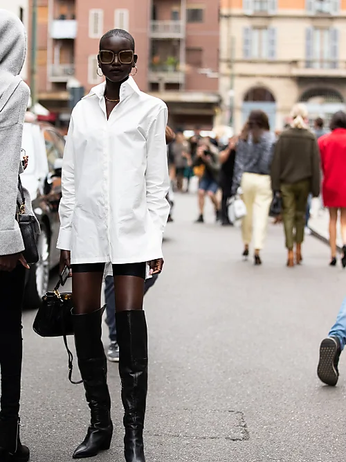 3 cool girl outfit ideas for your oversized white shirt