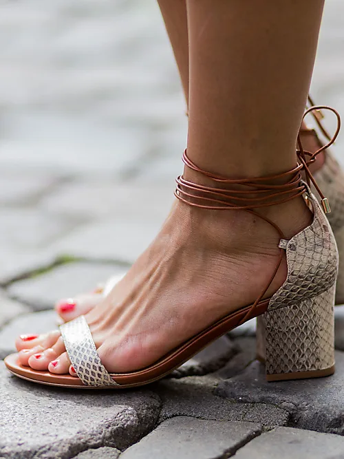 Post-toe sandal with gems detail Laura Biagiotti