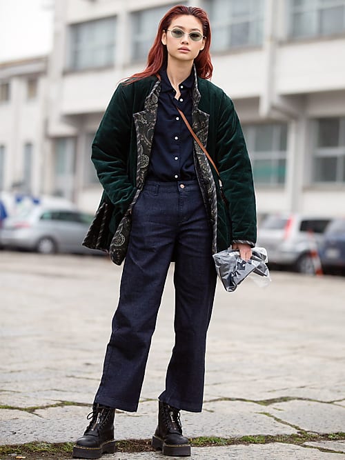 raw denim eskimo boots - HoYeon Jung Models Leather Boots in Louis Vuitton's  Pre - Fall 2023 Show – Rvce News