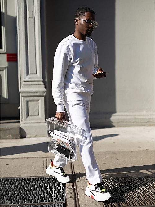 all white casual outfit for men