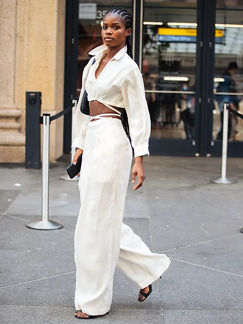 These 8 White Trouser Outfits Are Perfect For Spring