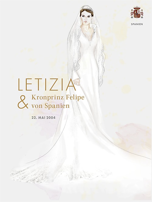 Spanien brautkleid letizia Königin Letizia: