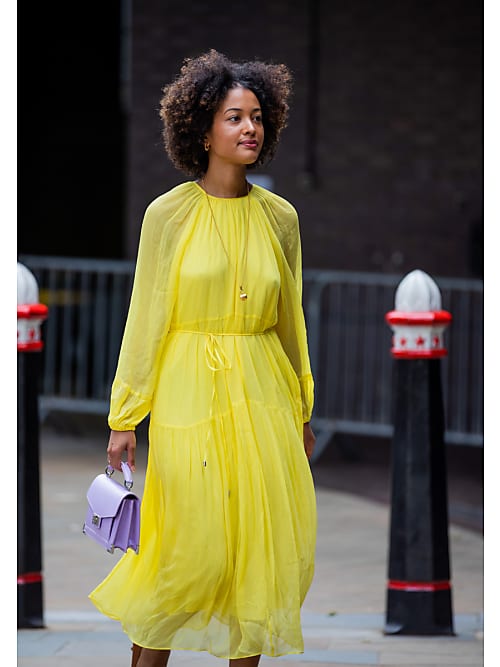 Miinto Donna Abbigliamento Vestiti Vestiti chemisier Taglia: M Dresses Dark Yellow Giallo Donna 
