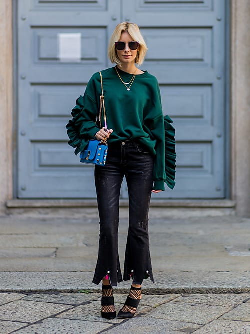 5 ways to wear cropped flares this winter | Stylight