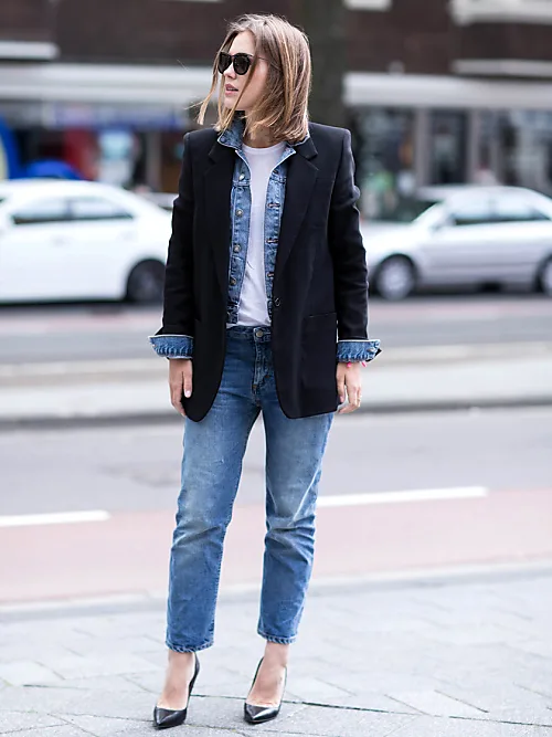 STYLIGHT Streetview: Der beste Blazer Jeansjacke Stylight des Streetstyle und mit Tages! Heute 