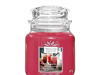 Rosso Vetro Yankee Candle 1302665E Pink Hibiscus Candele In Giara Media 10X9.8X12.4 Cm