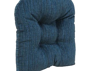 Blue 2 Pack Klear Vu 14112-05A Tyson Gripper Non-Slip Tufted Barstool Pad Cushion Set 14