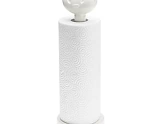 13,2 x 12,7 x 12,7 cm thermoplastique transparent et blanc koziol d/évidoir papier WC Miaou