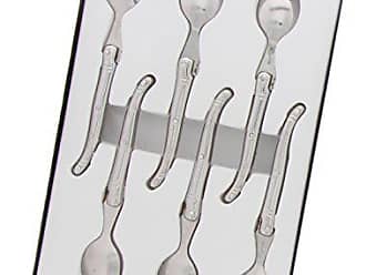 Laguiole Jean Dubost 93//13104 6-Piece Set of Coffee Spoons in Wooden Case Aubergine