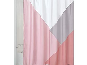 gran baño de PEVA cortinas estampadas blanco y azul iDesign Zoey Stripe ducha 183 cm x 183 cm