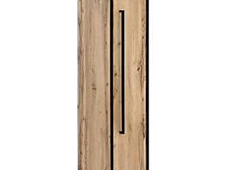 Melaminharzbeschichtete Spanplatte//Metall//Holz 32 x 65.1 x 59 cm Milan Waschbeckenunterschrank mit einer ged/ämpften T/ür Eiche Landhaus
