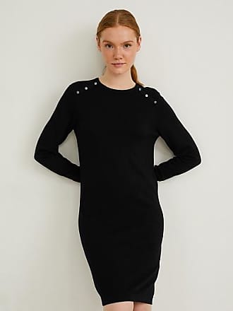 Mode Jurken Gebreide jurken ottod’Ame ottod\u2019Ame Gebreide jurk zwart casual uitstraling 