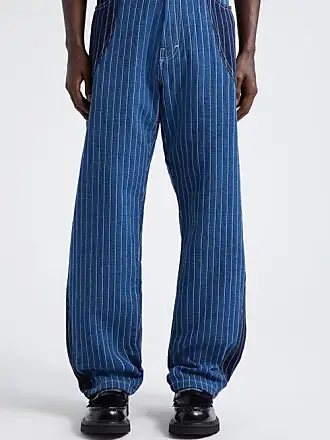 Patchwork straight-leg pants in blue - Kenzo