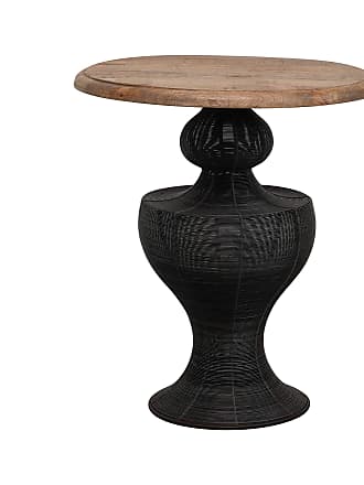 25 Black Creative Co Op Ec0113 Round, Round Metal Accent Table Black