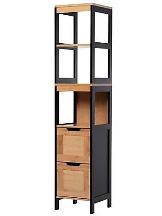 HOMCOM Armoire penderie, Armoire de Rangement, Dressing, Garde-Robe avec  Tringle, Rideaux, 3 tiroirs en Tissu Amovibles - 105 x 48 x 160 cm -  Naturel : : Cuisine et Maison