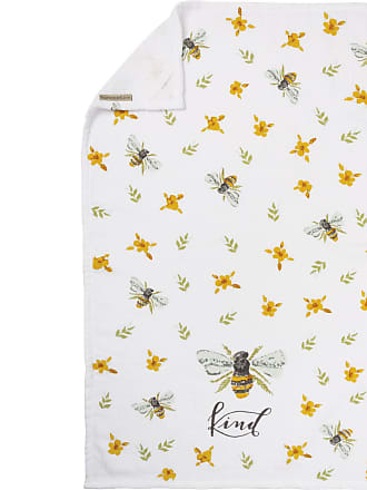 * NEW 1 BUMBLE BEE OCHRE YELLOW WHITE HAND towel 100% Cotton 50 x 90cm Bathroom 