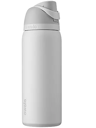 Owala FreeSip Insulated Stainless Steel Water Bottle with Straw for Sports and Travel, BPA-Free, 32-oz, Blue/Teal (Denim)