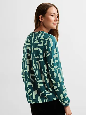 zu in mit | −70% Shoppe Blusen Print-Muster Grün: bis Stylight