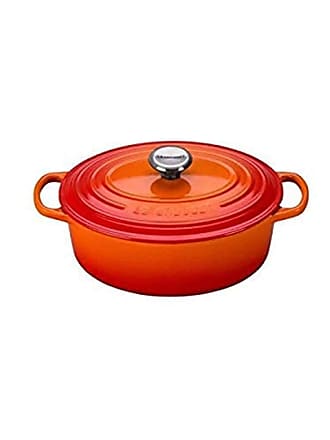 Le Creuset Enameled Cast Iron Signature Rectangular Roaster, 5.25 qt.  (11.7 x 16.8) , Flame