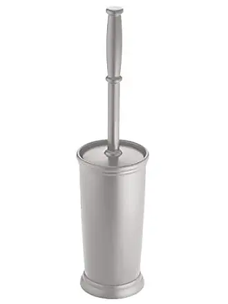 Toilet Brush and Holder, Compact Size Toilet Bowl Brush with Stainless  Steel Handle, Small Size Plastic Holder Easy to Hide, Space Saving for  Storage