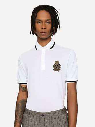 Polo piquet di cotone con ricamo DG male 48 Dolce & Gabbana Uomo Abbigliamento Top e t-shirt T-shirt Polo T-shirts e Polo 