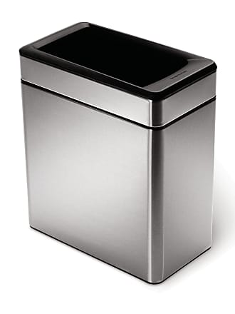 simplehuman CW1407 Open Can Bullet Trashcan 60 Liter Stainless Steel for sale online