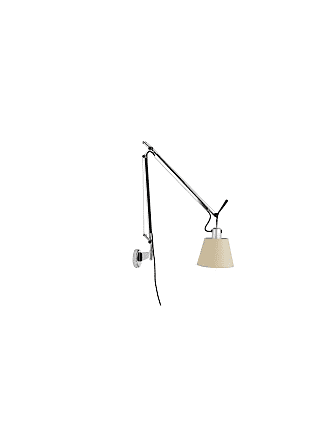 Lampada a stelo Tolomeo Mega metallo tessuto nero H 148 a 327 cm - Artemide