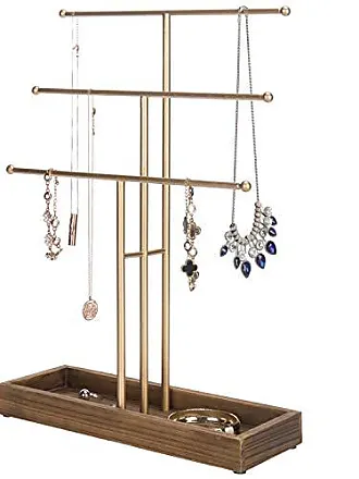 Cabilock 2 Sets Hanger Jewelry Rack Earring Hangers Acrylic Storage Rose  Gold
