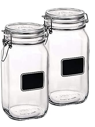 Bormioli Rocco Fido Glass Jar, 101.5 oz