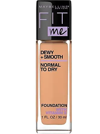 Maybelline Fit Me Dewy + Smooth Liquid Foundation Makeup, Sun Beige, 1  Count (Packaging May Vary)