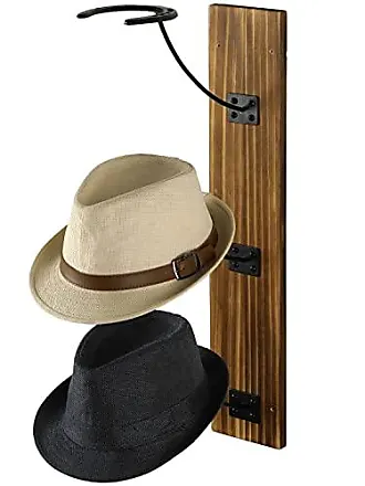 Rustic Burnt Wood & Metal Wire Vertical Hat Racks, Set of 2 – MyGift