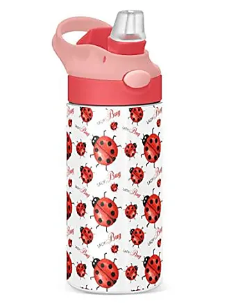 Snug Kids Water Bottle Insulated Stainless Steel Thermos w/ Straw (Girls/Boys) Camo, 17oz